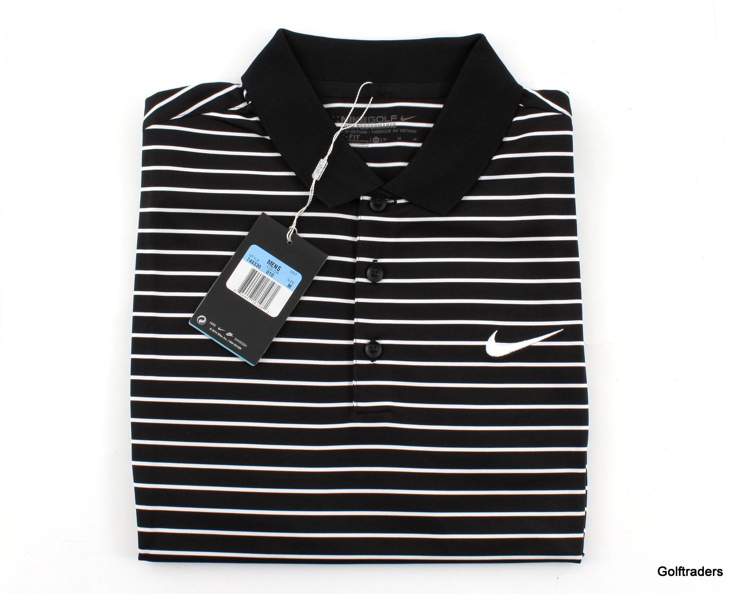 nike golf shirts black and white