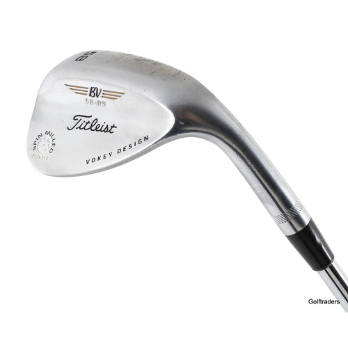 Titleist SM4 Chrome Lob Wedge 58.09 Steel Stiff Flex New Grip K3841