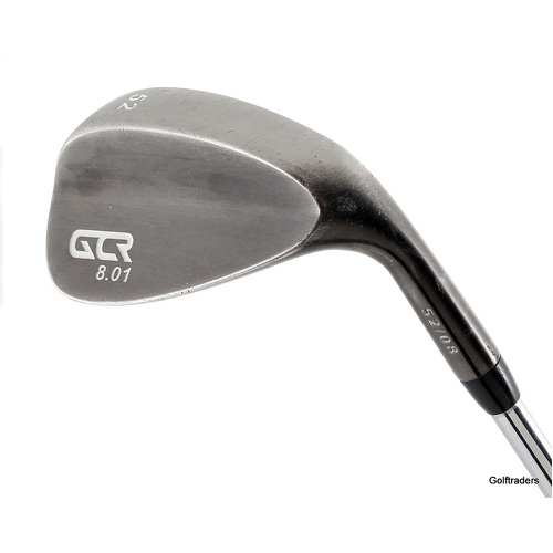 GCR Golf 8.01 Black Gap Wedge 52.08 Steel Wedge Flex New Grip K4193