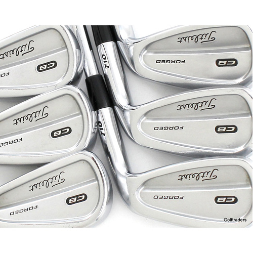 Titleist 710 CB Forged Irons 5-PW Steel Stiff Flex New Grips L1153