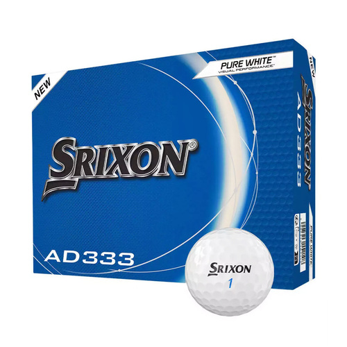 Srixon SRX AD333 Golf Balls - White - 1 Dozen -  L1213