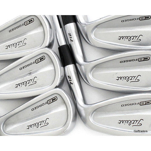 Titleist 712 CB Forged Irons 5-PW Steel Stiff Flex New Grips L1234