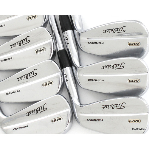 Titleist 710 MB Forged Irons 4-PW Steel Stiff Flex New Grips L1256