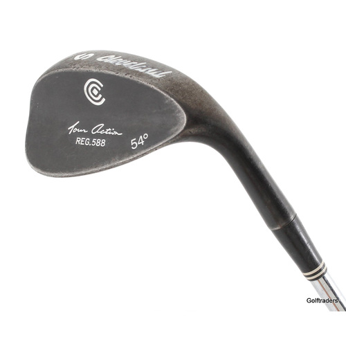 Cleveland Tour Action Black REG.588 Sand Wedge 54º Steel Wedge New Grip L1375