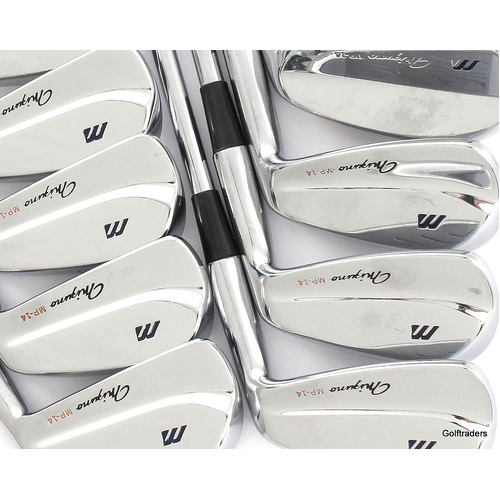 Mizuno MP-14 Forged Irons 3-PW, SW Steel Regular Flex New Grips L1667