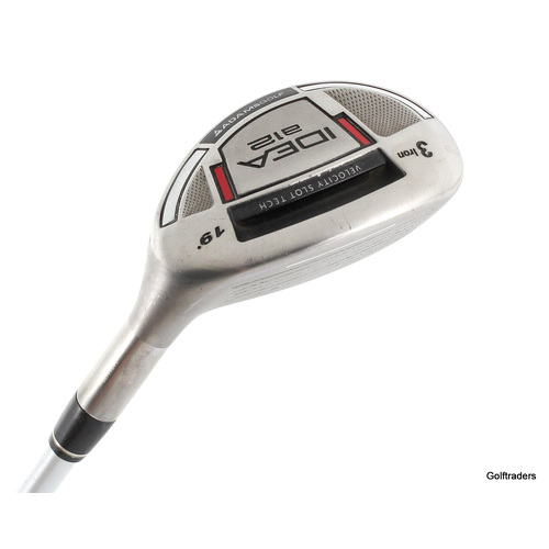 Adams Golf Idea A12 3 Hybrid Iron 19º Graphite Stiff Flex New Grip L1703