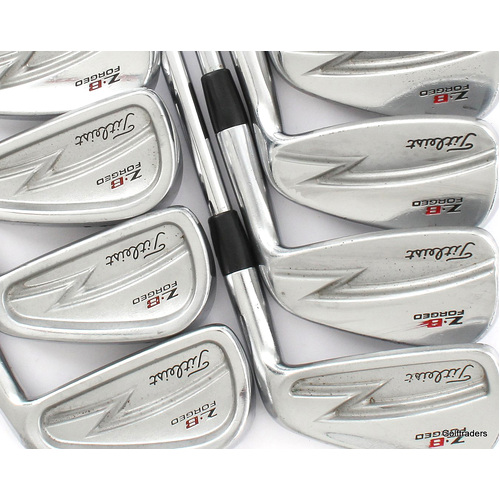 Titleist ZB Forged Irons 3-PW Steel Stiff Flex New Grips L1830