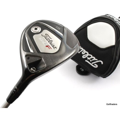 Titleist 910F 3 Fairway Wood 15º Graphite X-Stiff Flex Cover New Grip L2045