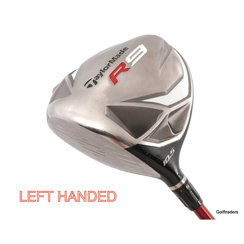 Taylormade R9 Driver 10.5º Graphite Stiff Flex Left Handed New Grip L2096