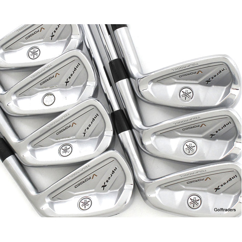 Yamaha V Forged Inpres X Irons 4-PW Steel Stiff Flex New Grips L215