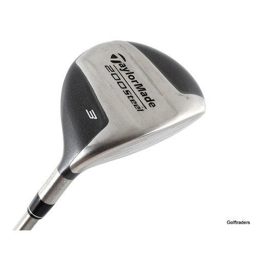 Taylormade 200 Steel 3 Fairway Wood Graphite Regular Flex New Grip L2161