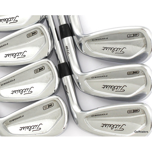 Titleist 718 CB Forged Irons 4-PW Steel Stiff Flex New Grips L2265