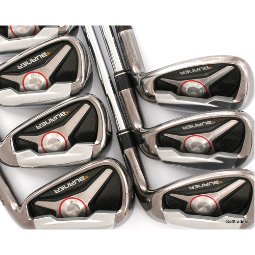 Taylormade Burner Black Irons 5-PW, GW Steel Stiff Flex New Grips L2472