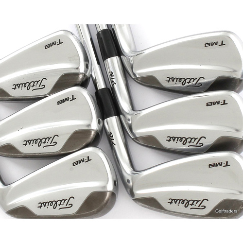 Titleist T-MB 716 Forged Irons 5-PW Steel Stiff Flex New Grips L2511