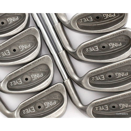 Ping Black Dot Eye 2 Irons 3-PW Steel Regular Flex New Grips L2603