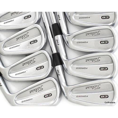 Titleist Forged 710 CB Irons 3-PW Steel Stiff Flex New Grips L30