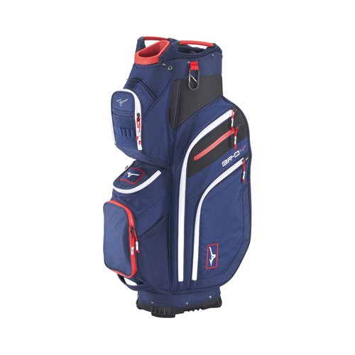 Mizuno 2024 BR-D4 Cart Bag - Navy / Red - L320