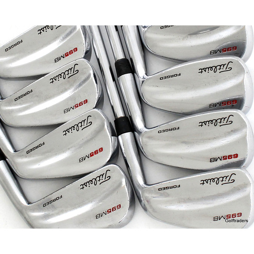 Titleist Forged 695 MB Irons 3-PW Steel X-Stiff Flex New Grips L452