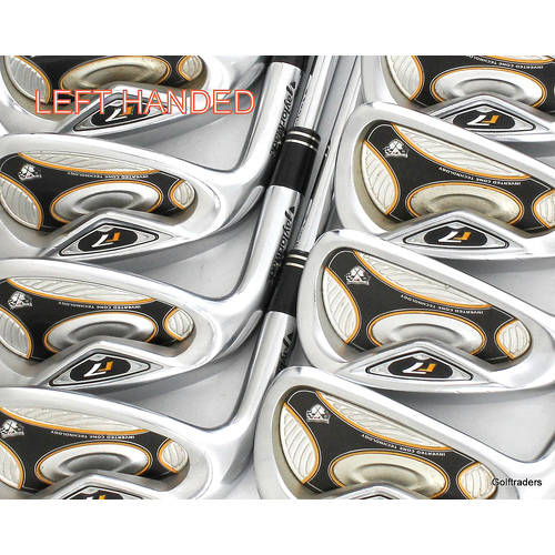 Taylormade R7 TP Irons 4-PW, SW Steel Stiff Flex Left Handed +1" Longer L459