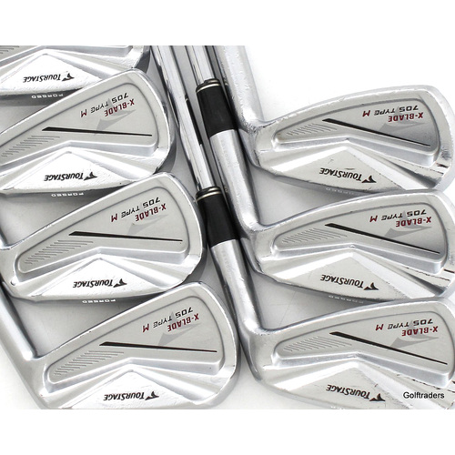 Bridgestone Forged X-Blade 705 Type M Irons 4-PW Steel Stiff New Grips L592