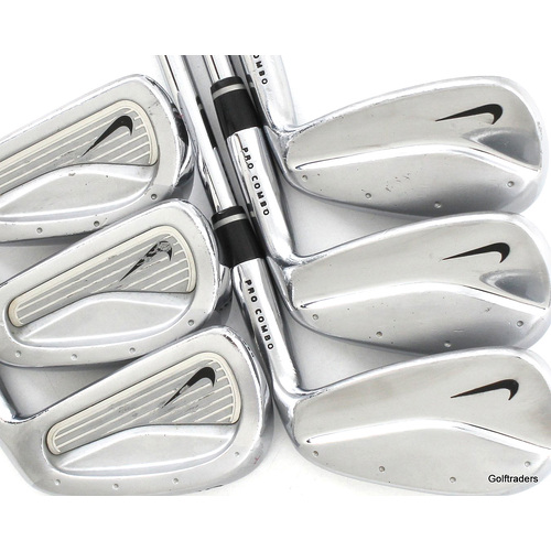 Nike Forged Pro Combo Irons 5-PW Steel Stiff Flex New Grips L90