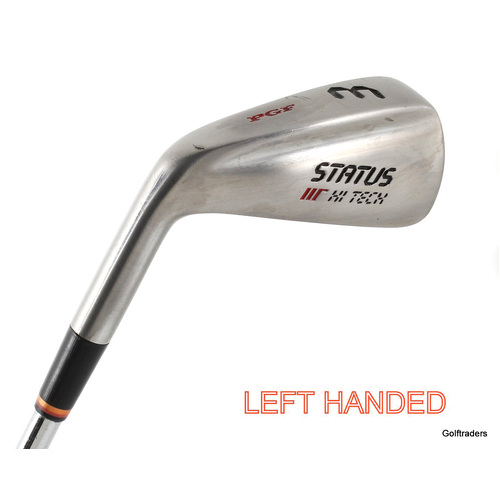 PGF Status Hi Tech 3 Iron Steel Regular Flex Left Handed New Grip L949