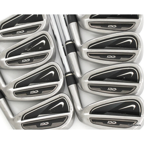 Nike CCi Irons 4-PW, GW Steel Stiff Flex New Grips L96