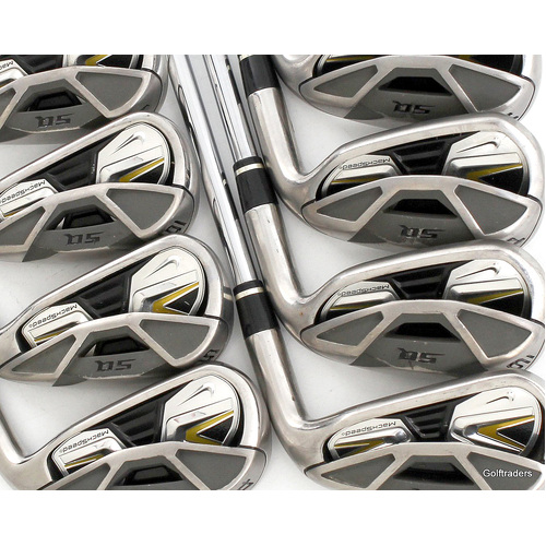 Nike SQ Machspeed Irons 4-PW, GW Steel Uniflex New Grips L988