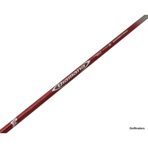 DIAMANA RF RED WOOD SHAFT 65 GRAM STIFF FLEX + ADAPTER & GRIP NEW SH5802