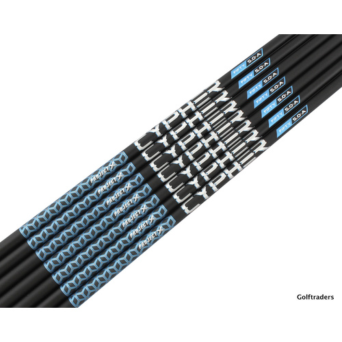 CYPHER BLUE FIFTY GRAPHITE IRON SHAFT SET 60 GRAM SENIOR FLEX .370 TIP SH5831